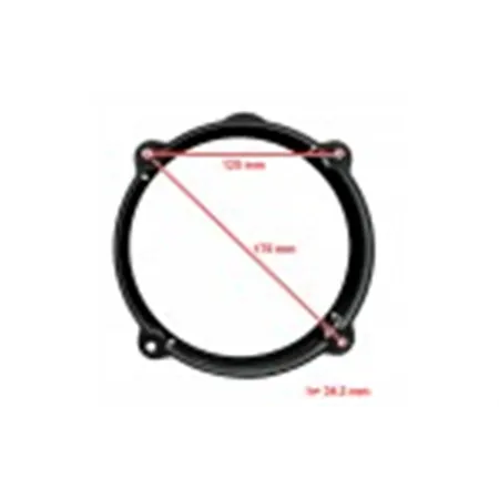 Supporti anelli adattatori altoparlanti da 16,5 cm / 6.5"per Alfa Romeo, Fiat, Hyundai, Lancia